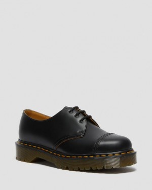 Zapatos Dr Martens 1461 Bex Made in England Toe Cap Oxford Mujer Negras | CostaRica_Dr58965